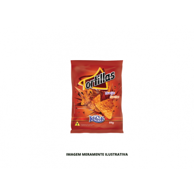 SALGADINHO - KELECK - 55g - TORTILLA QUEIJO NACHO - CX12